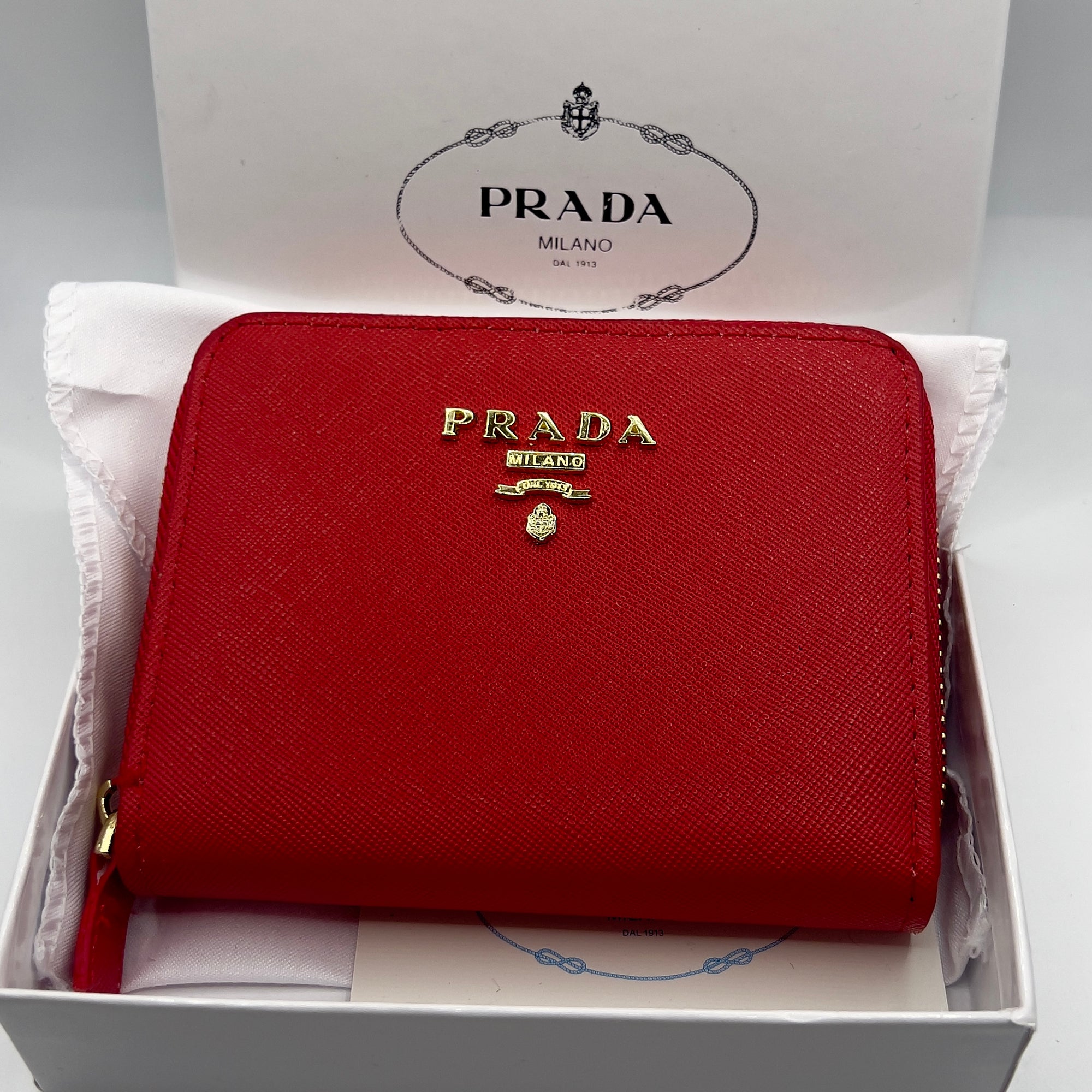 PORTEMONNAIE PRADA ROUGE